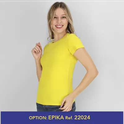 Camiseta de algodón Keya 150 g mujer en colores personalizable
