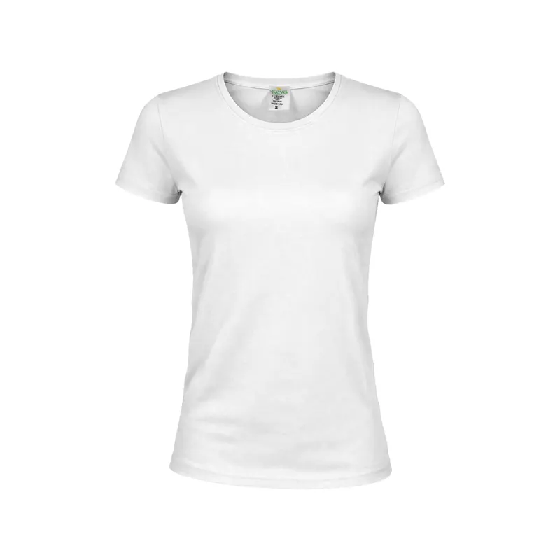 Camiseta de algodón Keya 180 g mujer en bla de 100% algodón ring spun, single jersey 180 g/, vista frontal