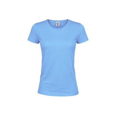 Camiseta de algodón Keya 180 g mujer en colores personalizable