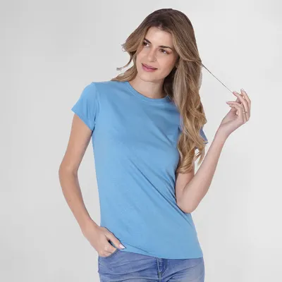 Camiseta de algodón Keya 180 g mujer en colores personalizable