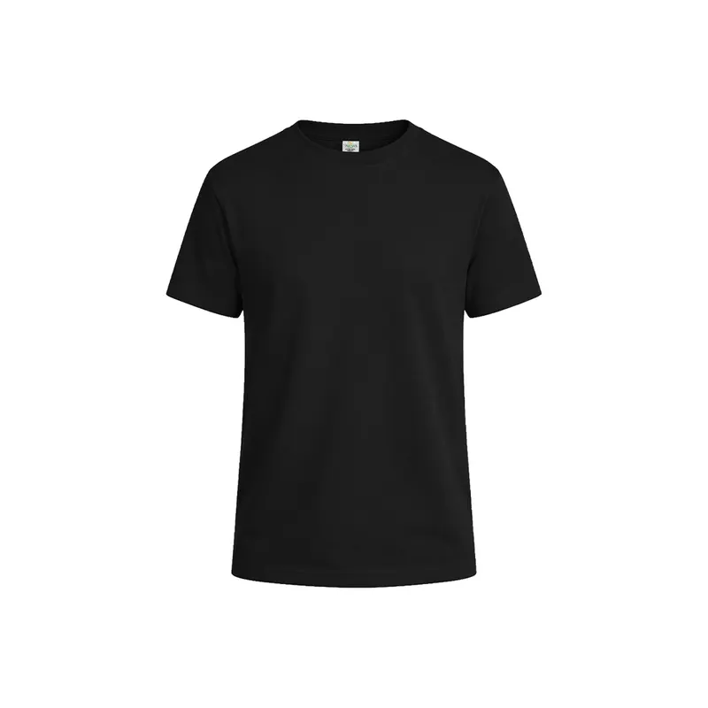 Camiseta de algodón Keya 150 g niño en colores en negro de 100% algodón ring spun, single jersey 150 g/, vista frontal