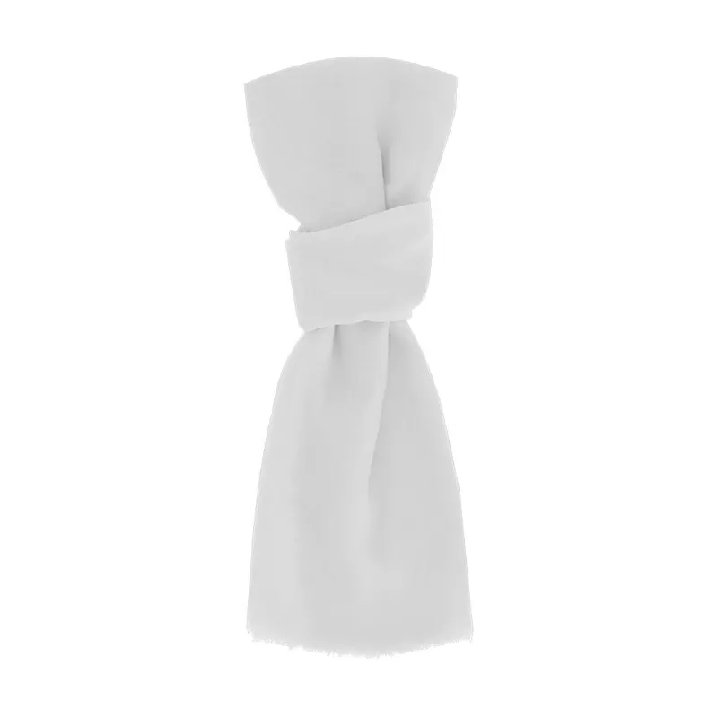 Foulard de viscosa Ribban en blanco de viscosa, vista frontal