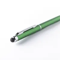 Bolígrafo puntero metalizado Alfil con clip cromado, vista lateral