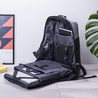 Mochila antirrobo Ranley con candado portátil 15 pulgadas de poliéster 900D, detalle 7