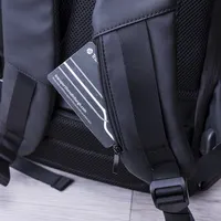 Mochila antirrobo Ranley con candado portátil 15 pulgadas de poliéster 900D, detalle 8