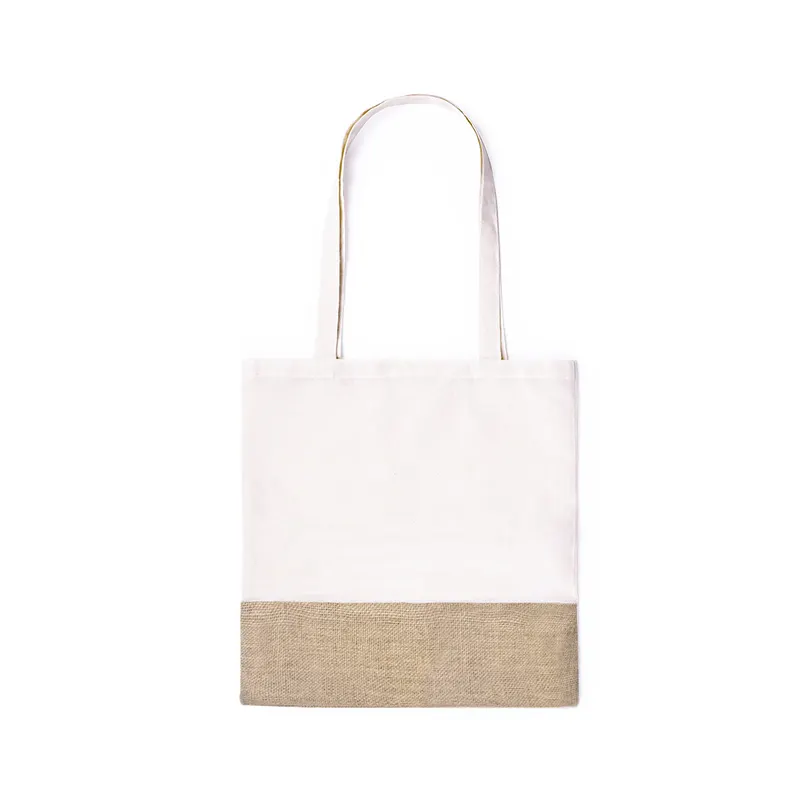 Bolsa de yute y algodón Lerkal 245 g bicolor en bolsa lerkal de algodón 120 g/ m2/ yute, vista frontal