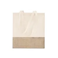 Bolsa de yute y algodón Lerkal 245 g bicolor de algodón 120 g/ m2/ yute, detalle 1