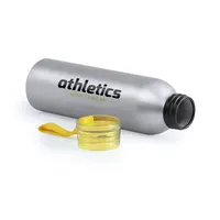 Bidón de aluminio Tukel 650 ml con cinta TPR de aluminio, vista lateral
