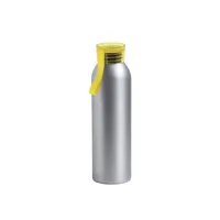 Bidón de aluminio Tukel 650 ml con cinta TPR de aluminio, vista frontal