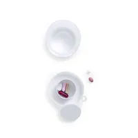 Vaso plegable Berty 220 ml con pastillero de PP, detalle 2