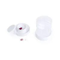 Vaso plegable Berty 220 ml con pastillero de PP, detalle 6