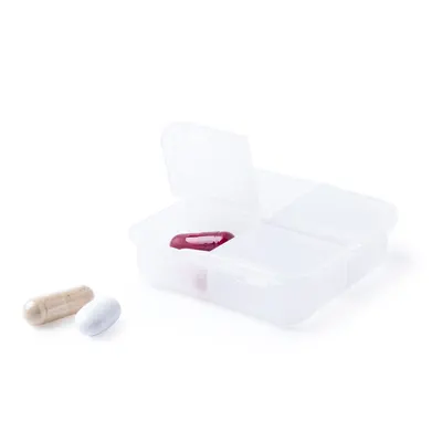 Pastillero ABS 4 compartimentos sin BPA personalizable