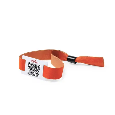 Pulsera de poliéster para eventos con cierre personalizable