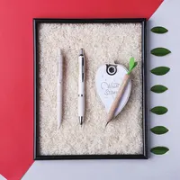 Bolígrafo caña de trigo Prodox con clip troquelado de caña de trigo, detalle 4