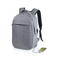 Mochila urbana RFID portátil Rigal 15 pulgadas de poliéster 300D, vista lateral