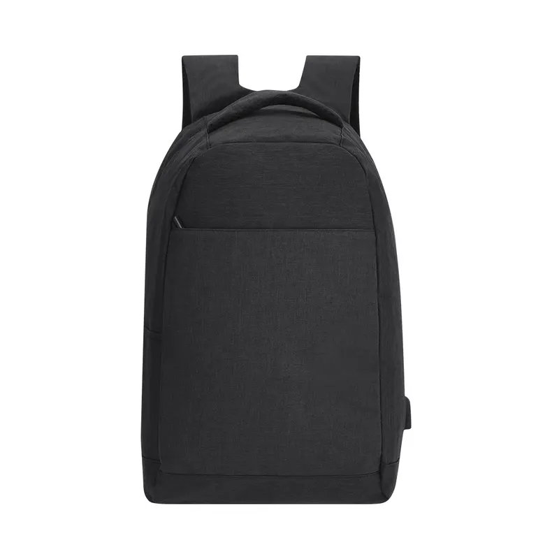 Mochila antirrobo Vectom 300D para portátil y tablet en negro de poliéster 300D, vista frontal