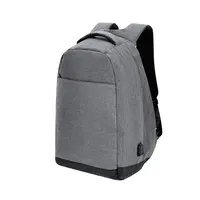 Mochila antirrobo Vectom 300D para portátil y tablet de poliéster 300D, vista frontal