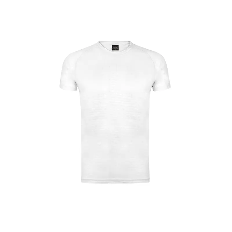 Camiseta técnica muy transpirable Dynamic niño en blanco de poliéster 135 g/ m2, vista frontal