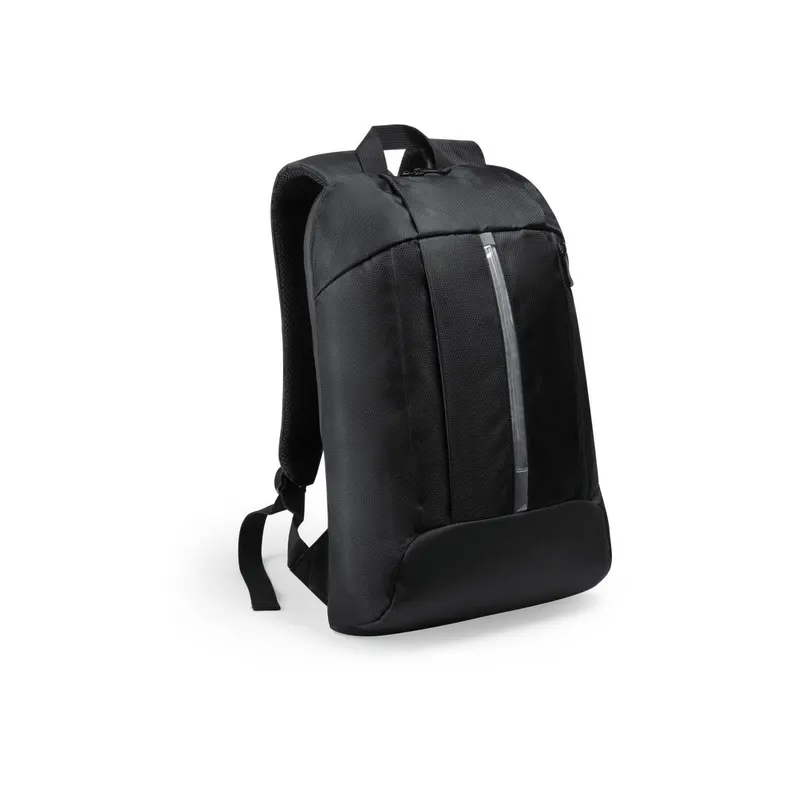 Mochila Dontax con luz indicadora portátil 15 pulgadas en negro de poliéster 600D, vista frontal