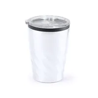 Vaso térmico de acero Ripon 350 ml biselado de acero inox/ interior PP, vista lateral