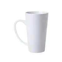 Taza de cerámica Korpus alargada 480 ml asa maxi de cerámica, vista lateral