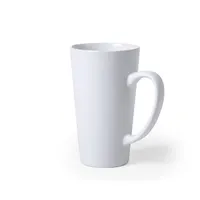 Taza de cerámica Korpus alargada 480 ml asa maxi de cerámica, vista frontal
