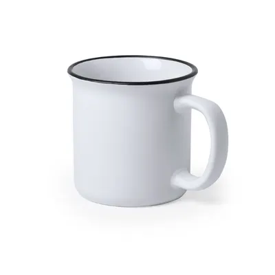 Taza de cerámica Bercom vintage 300 ml bicolor personalizable