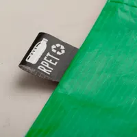 Bolsa de RPET Frilend laminado 100 g mate asas largas de poliéster RPET laminado, vista lateral
