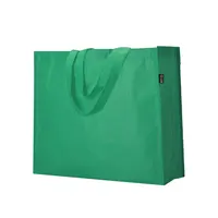 Bolsa de RPET Kaiso laminado 105 g mate con fuelle de poliéster RPET laminado, vista lateral