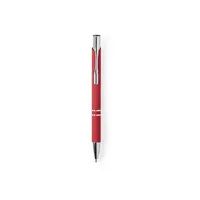 Bolígrafo de aluminio Zromen tacto goma bicolor jumbo de aluminio, vista lateral
