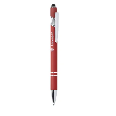 Bolígrafo puntero de aluminio Lekor tacto goma jumbo personalizable