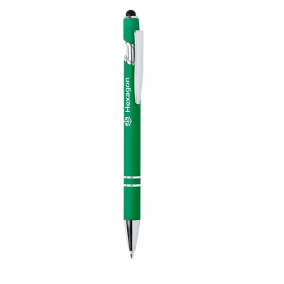 Bolígrafo puntero de aluminio Lekor tacto goma jumbo personalizable