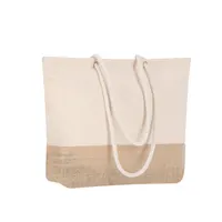 Bolsa de yute y algodón Bitalex 230 g asas 90 cm de yute/ algodón 230 g/ m2, vista lateral