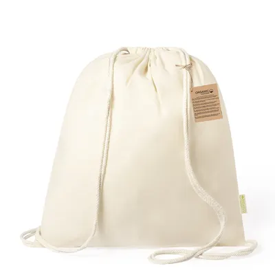 Mochila de cuerdas algodón orgánico Tibak 120 g personalizable