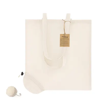 Bolsa plegable de algodón orgánico Nepax 120 g personalizable