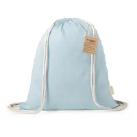 Mochila de cuerdas algodón reciclado Konim 120 g de algodón reciclado 120 g/ m2, vista lateral