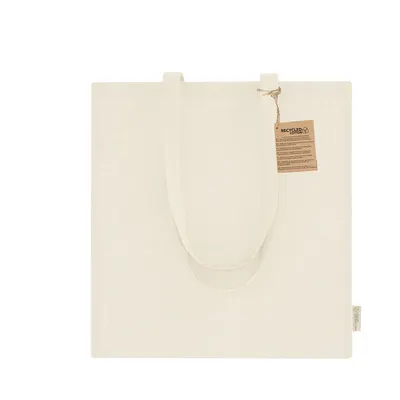 Bolsa de algodón reciclado Graket 120 g asas 70 cm personalizable