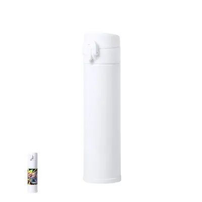 Termo de acero Alirox 330 ml sublimación con botón personalizable