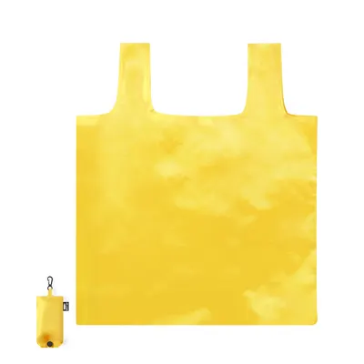 Bolsa plegable de RPET Restun con mosquetón personalizable