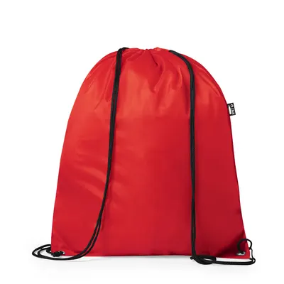 Mochila de cuerdas RPET Lambur con argollas metálicas personalizable