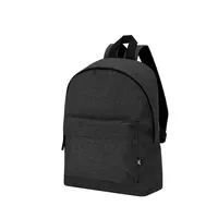 Mochila de RPET Caldy 600D bolsillo frontal de poliéster 600D RPET, vista frontal