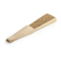 Abanico de madera y tela de corcho Kasol de madera/ corcho, vista lateral