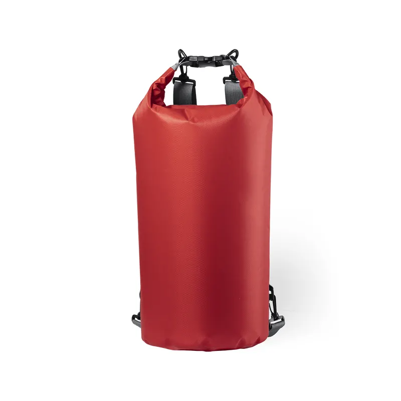 Mochila impermeable Tayrux 20 l ripstop en rojo de ripstop, vista frontal