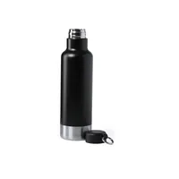 Bidón de acero Pernal inox 750 ml con anilla de acero inox, vista lateral