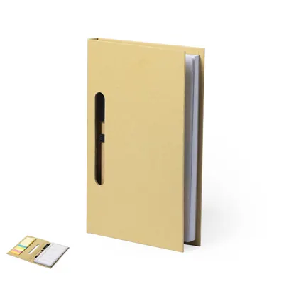 Set bloc planificador semanal y bolígrafo Kendil personalizable