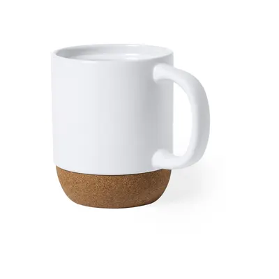Taza de cerámica Bokun 420 ml base de corcho personalizable