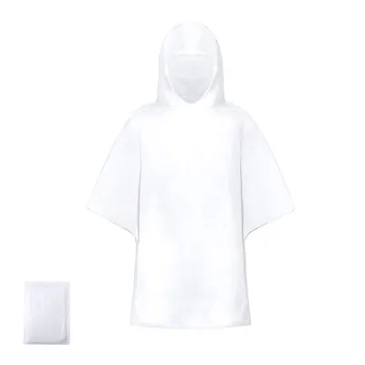 Poncho compostable de PLA personalizable