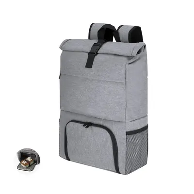 Mochila de denim Howar 600D con compartimento isotérmico personalizable