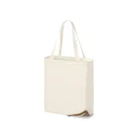 Bolsa plegable de algodón Charel 110 g con base de corcho de algodón 110 g/ m2/ corcho, vista lateral