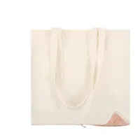 Bolsa plegable de algodón Charel 110 g con base de corcho de algodón 110 g/ m2/ corcho, vista frontal